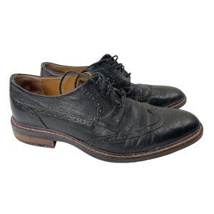 Cole Haan Men's Warren Grand OS Black Leather Wingtip Derby Dress Shoes Size 8
